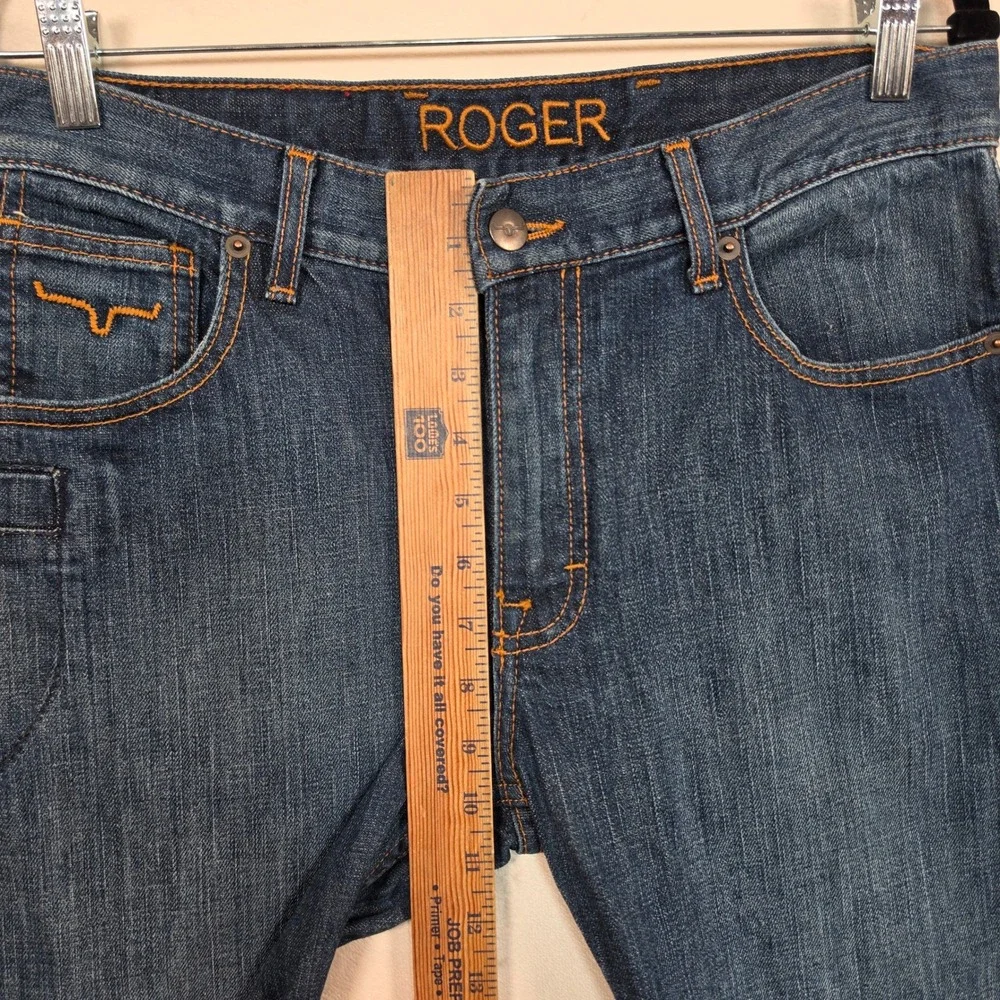 Kimes Ranch Roger Jeans Men's 31x32 Blue Slim Straight Western Denim USA
